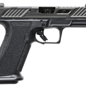 Shadow Systems XR920 Elite 9mm striker-fired pistol in black with optic-cut slide and night sights, right-side profile view
