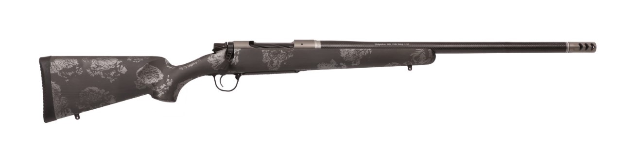 Christensen Arms Ridgeline FFT bolt-action rifle in 25 Creedmoor with 22-inch barrel and carbon gray bi-tone finish