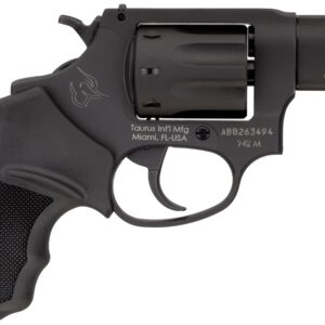 Taurus 942M .22 Magnum double/single-action revolver with 2-inch barrel and matte black finish, left side view