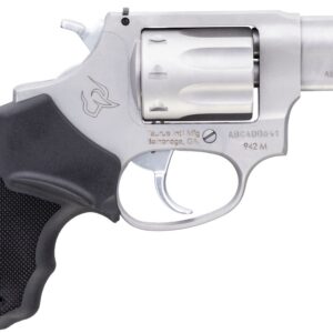 Taurus 942 .22 WMR 2-inch matte stainless revolver with 8-round cylinder, right-side profile view