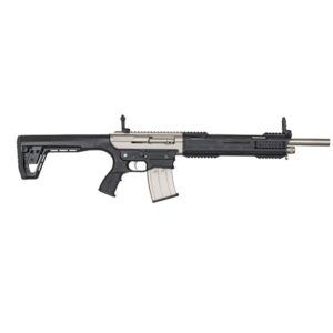 Tokarev TAR 12MP semi-automatic 12 gauge shotgun with 18.5-inch barrel in black and nickel finish