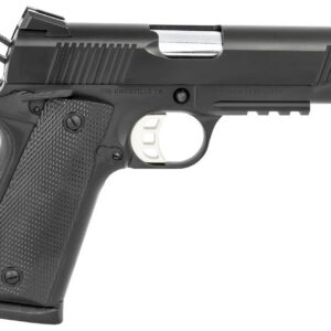 Tisas 1911 Carry semi-auto pistol in .45 ACP with 4.25-inch barrel, black finish, integrated rail, and Novak sights
