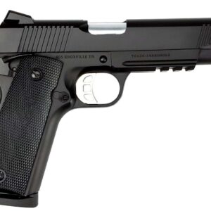 Tisas 1911 Duty Rail semi-auto pistol in black, .45 ACP, 5-inch barrel with Picatinny rail and Novak sights