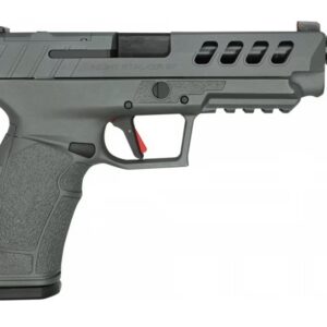 Tisas PX-9 Gen3 Tact Nightstalker 9mm semi-auto pistol in black with optic-cut slide and fiber optic front sight