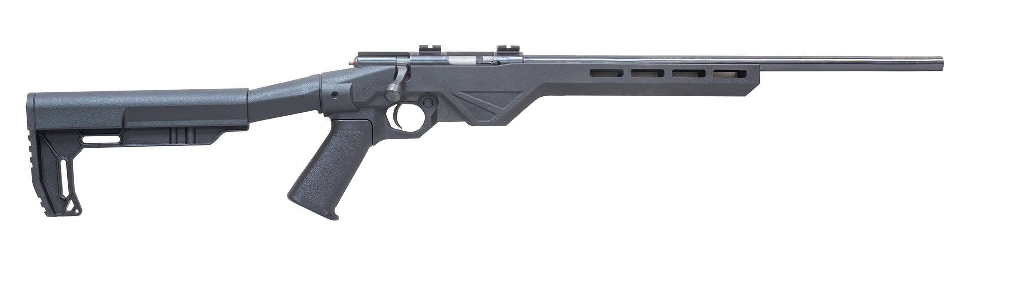 Legacy Sports International Citadel TRAKR semi-automatic .22 LR rifle in black with 18-inch barrel