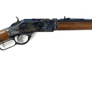 Taylor's & Company TC73 lever action rifle in 9mm with 18-inch threaded barrel, case-hardened receiver, and walnut stock