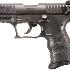 Walther Arms P22Q semi-auto pistol in .22 LR with black finish and 3.42-inch barrel