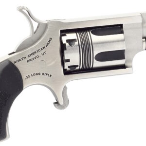 North American Arms Wasp .22 LR single action mini revolver with 1-1/8 inch stainless steel barrel, right side view