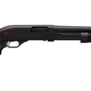 Winchester SXP Shadow Defender 12 gauge pump-action shotgun with 18-inch barrel and black finish