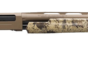 Winchester SXP Hybrid Hunter pump-action shotgun in 12 gauge with 26-inch barrel and Mossy Oak Terra Bayou camo finish