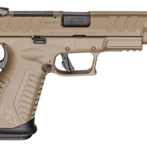 Springfield Armory XD-M Elite OSP 10mm 4.5-inch FDE striker-fired pistol with optic-ready slide and U-Dot sights