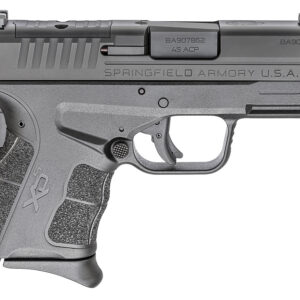 Springfield Armory XD-S Mod.2 .45 ACP 3.3-inch OSP optic-ready striker-fired pistol in black with white 3-dot sights