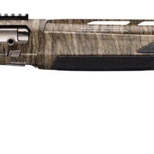 Browning Maxus II semi-auto shotgun in Mossy Oak Bottomland camouflage with 26-inch barrel, right-side view