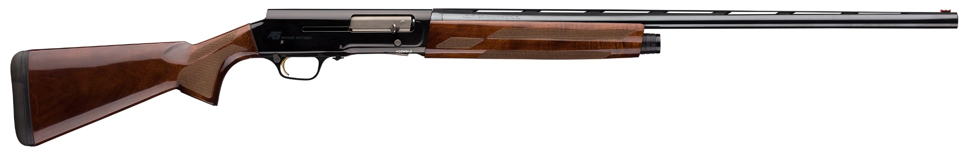 Browning A5 Sweet Sixteen 16 gauge semi-automatic shotgun with 28-inch barrel and high gloss black finish