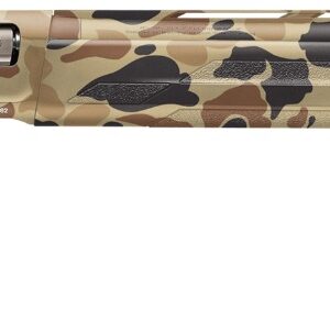 Browning A5 semi-automatic 12 gauge shotgun with 28-inch barrel and full camouflage finish