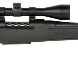 Mossberg Patriot .400 Legend bolt-action rifle with 20-inch threaded barrel, black synthetic stock, and mounted 3-9x40 scope