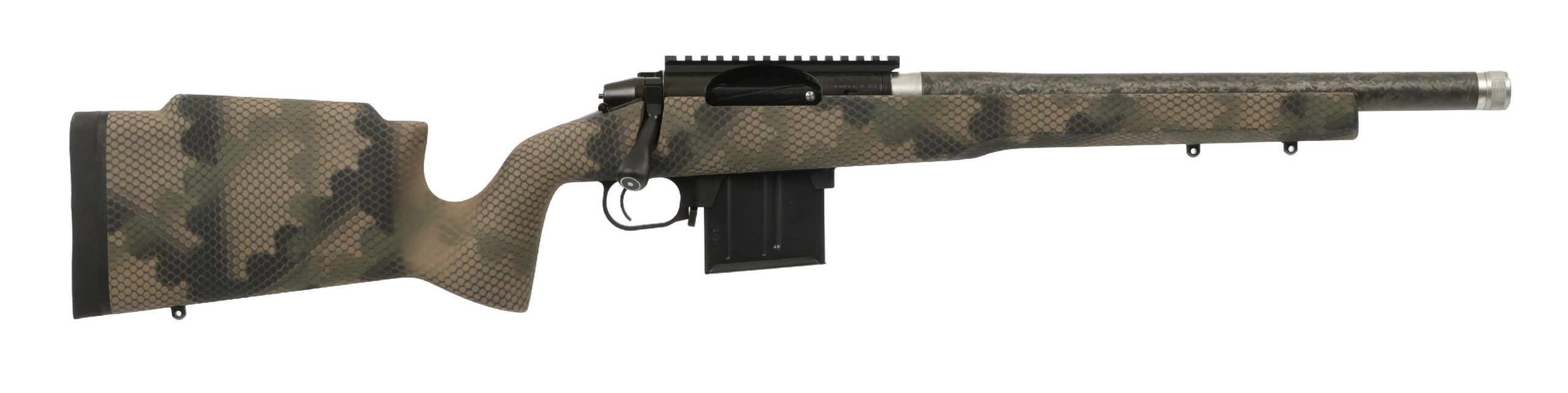 Proof Research Elevation MTR bolt-action rifle in .308 Winchester with 16.5-inch barrel and TFDE flat dark earth finish
