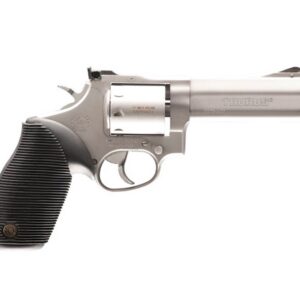 Taurus Model 992 convertible revolver in matte stainless with 4-inch barrel and adjustable sights, chambered in .22 LR and .22 Magnum