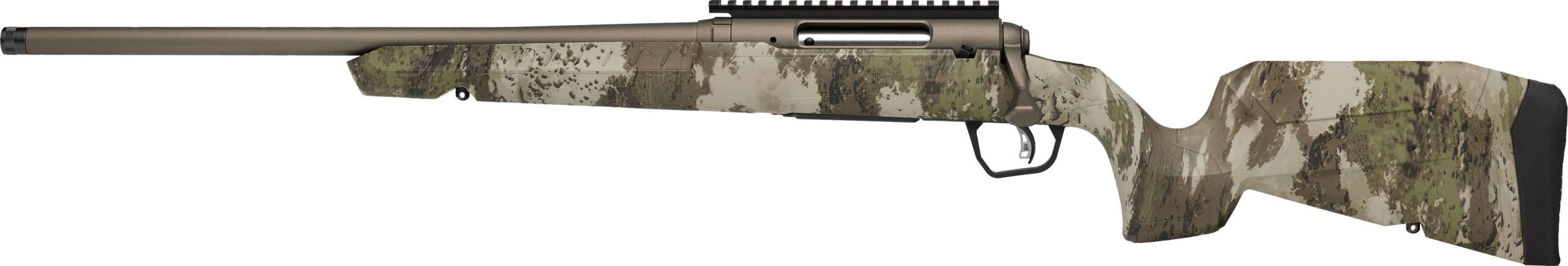 Savage AXIS II Pro left-hand bolt-action rifle in .30-06 Springfield with 20-inch barrel and Gunmetal Bronze finish