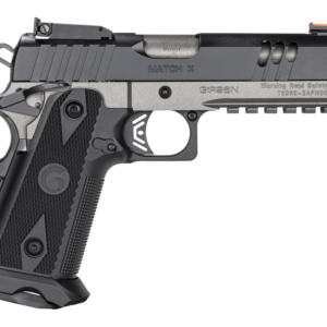 EAA Corp Witness 2311 Match X 9mm semi-automatic pistol with black finish, lightening-cut optic-ready slide, and fiber optic front sight