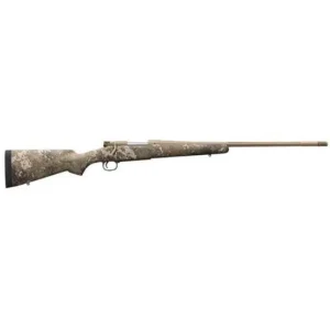 Winchester Model 70 Hunter Strata bolt-action rifle in .300 Winchester Magnum with 26-inch barrel and bronze Strata camo finish