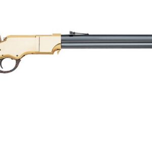 Taylor's and Company 1860 Henry lever action rifle in .45 Colt with blued barrel and walnut stock, right-side profile view