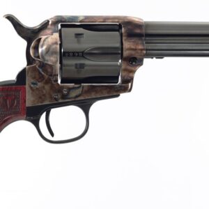 Taylor's and Company Smoke Wagon .45 Long Colt single-action revolver with 4.75 inch blued barrel and wood grips