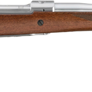 Ruger Hawkeye Hunter stainless bolt-action rifle in .308 Winchester with 20-inch barrel, right-side view