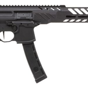 SIG Sauer MPX PCC 9mm semi-automatic rifle in black with 16-inch barrel and 35-round magazine