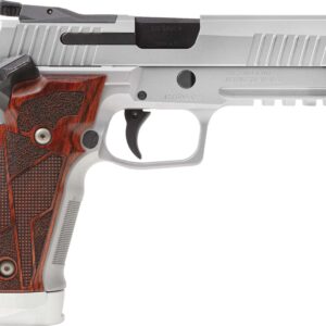 SIG Sauer P226 X5 Classic Single Action Only 9mm pistol in silver with optic-ready serrated slide and fiber optic sights