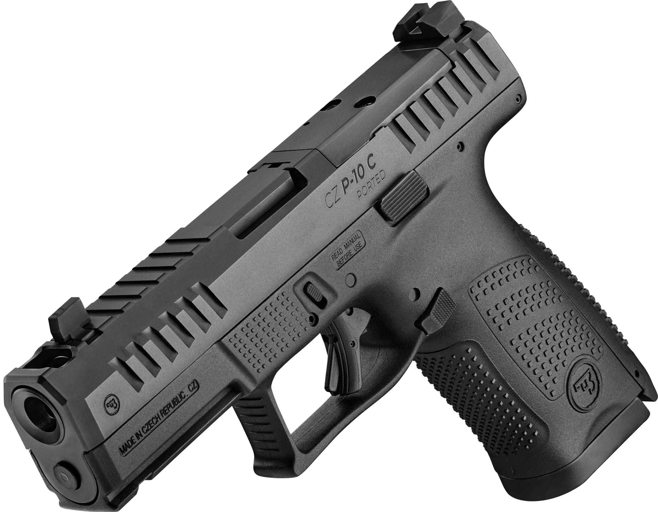 CZ P-10 C OR Ported 9mm Semi-Auto Pistol, Black, 17+1 Capacity - Image 2