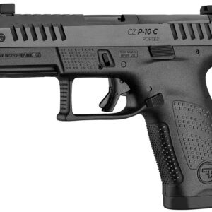 CZ P-10 C OR Ported 9mm Semi-Auto Pistol, Black, 17+1 Capacity