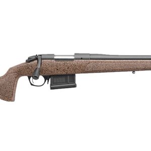 Bergara B-14 HMR bolt action rifle in .308 Winchester with 20-inch threaded barrel and black and FDE finish