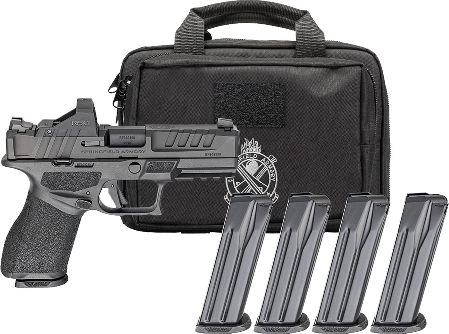 Springfield Armory Echelon 9mm Striker-Fired Pistol, 4" Barrel, Black, 15+1, Optic Ready w/ Night Sights