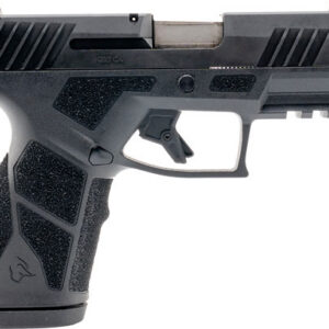 Taurus GX2 TORO 9mm matte black striker-fired pistol with optic-ready slide and adjustable rear sight, right-side view