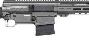 CMMG Dissent BR3 semi-automatic rifle in tungsten finish with 16.1-inch barrel chambered in .308 Winchester