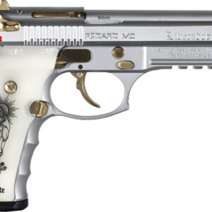 GIRSAN REGARD LIBERADORE 9MM - GOLD/CHROME ENGRAVED 18-SHOT