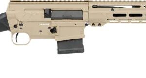 CMMG Dissent BR4 semi-auto rifle in 5.56 NATO with 16-inch barrel and Magpul Coyote Tan finish, right-side profile view