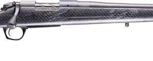 Bergara B-14 Cima CF bolt action rifle in 25 Creedmoor with 20-inch carbon fiber barrel and black grey carbon fiber stock