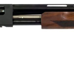 Gforce Arms GFP3 pump action shotgun in 20 gauge with 28-inch barrel and wood stock, right side view
