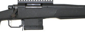 GLFA SUB-1 bolt action rifle in 308 Winchester with 18-inch stainless fluted barrel and black carbon fiber stock
