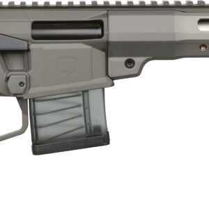 Q LLC Mini Fix bolt action rifle in 5.56 NATO with 16-inch gray barrel and ambidextrous safety lever