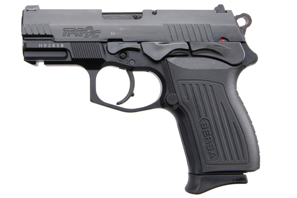 Bersa TPR9C Compact 9mm Pistol – Matte Black, 13+1 Capacity