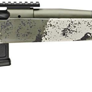 Springfield Armory Waypoint 6.5 Creedmoor bolt-action rifle with green carbon fiber fixed stock, right-side view