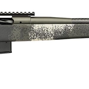 Springfield Armory Waypoint bolt-action rifle in 7mm Remington Magnum with carbon fiber adjustable green stock and 24-inch barrel