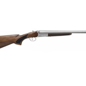 Legacy Sports International Citadel Coach 12 gauge side-by-side shotgun with 18.5-inch nickel barrel and wood stock
