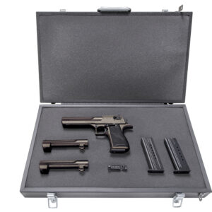 Magnum Research Desert Eagle Mark XIX 6-inch Burnt Bronze semi-automatic pistol with three caliber magazines