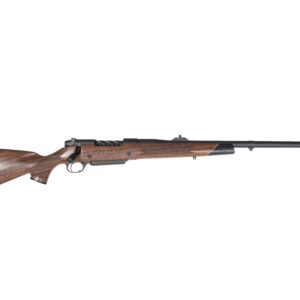 Weatherby Mark V Frontier bolt-action rifle in .375 H&H Magnum with 24-inch barrel and iron sights