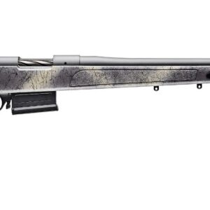 Bergara B-14 Wilderness HMR bolt-action rifle in .22 Creedmoor with 20-inch barrel and gray stock
