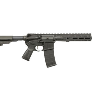 LWRC IC DI 5.56mm 10.5 inch M-LOK SBA3 AR pistol in black, right side view